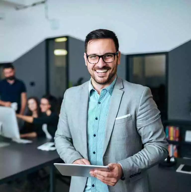 Professional Employee working in office